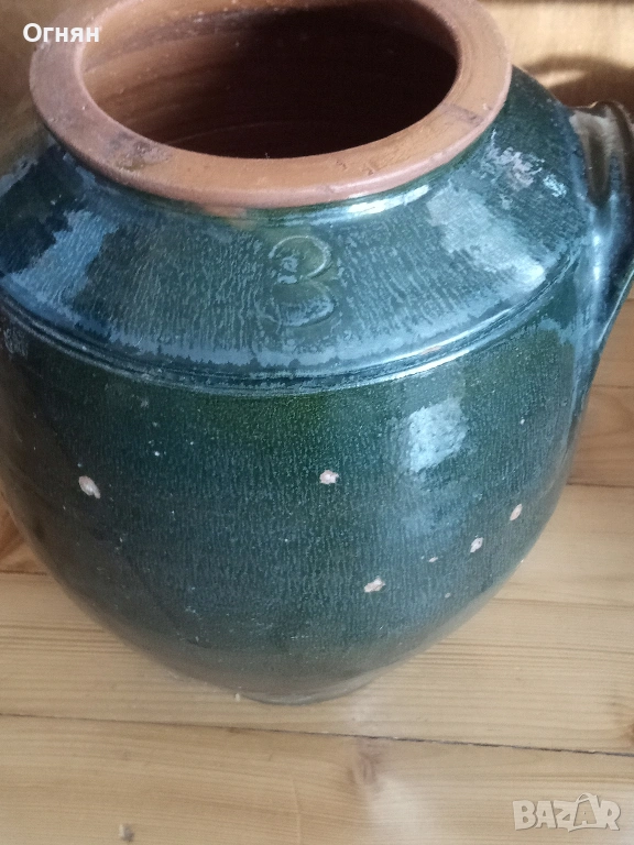 Ретро, стар Керамичен съд, снимка 1