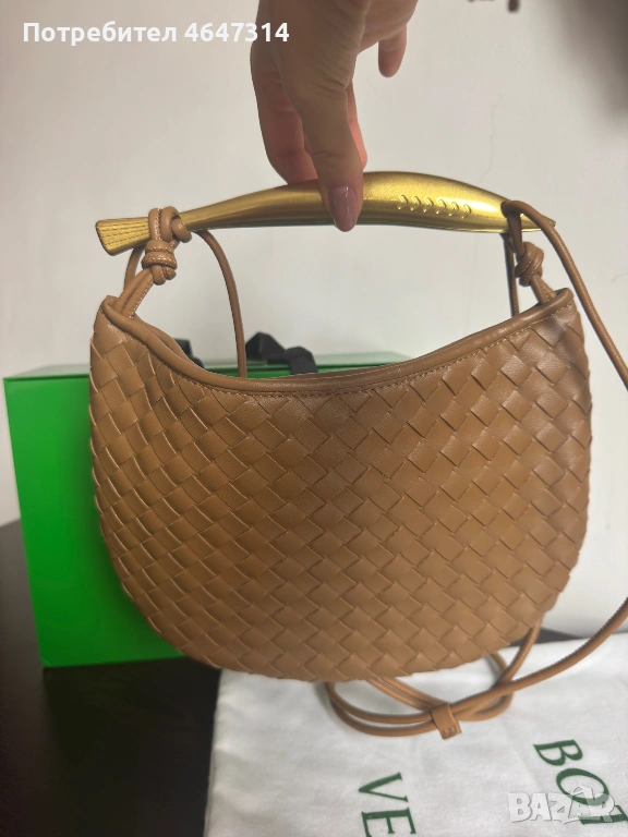 Чанта на Bottega Veneta Sardine Bag в кафяво, снимка 1
