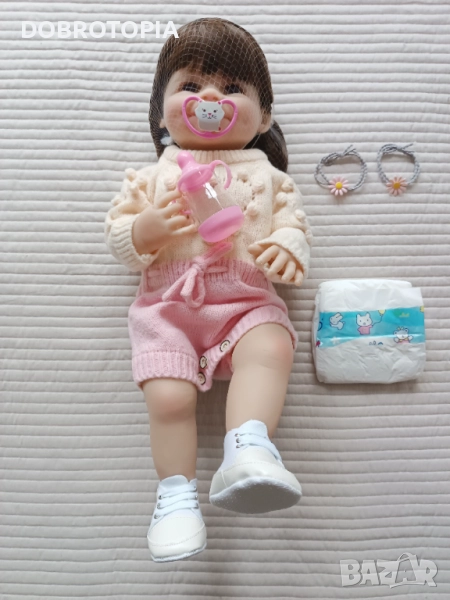 Реборн кукла 50 см – реалистична винилова кукла идеална за подарък, снимка 1