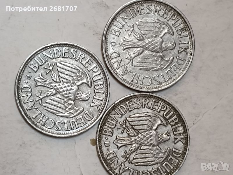 Монети 1 Дойче марка ФРГ , снимка 1
