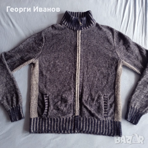 РАЗПРОДАЖБА TOMMY HILFIGER M Lambswool Full Zip Knitted Jumper Sweater жилетка агнешка вълна
