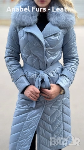 Дамски палта естествена кожа и естествен косъм, снимка 8 - Якета - 37512393