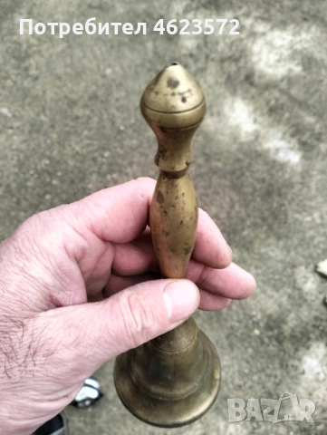 Бронзов училищен звънец, снимка 8 - Антикварни и старинни предмети - 52062611