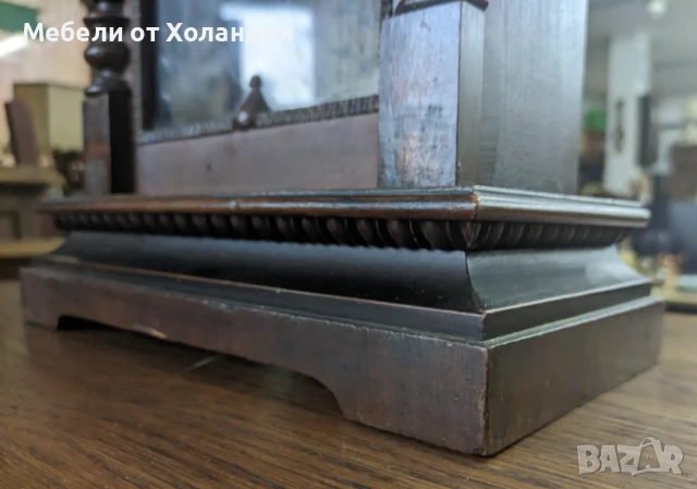 Старинен немски настолен часовник, снимка 4 - Антикварни и старинни предмети - 50999855