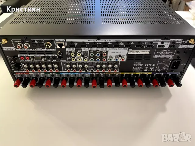 Продавам ресивер за домашно кино Denon AVR X4400h, снимка 4 - Ресийвъри, усилватели, смесителни пултове - 47185569