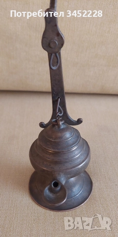 лампа маслена месинг ретро за колекционери , снимка 4 - Антикварни и старинни предмети - 52802968