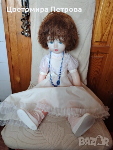 УНИКАЛНА Гигантска Ретро Кукла ( 66) см, снимка 2 - Кукли - 53339010