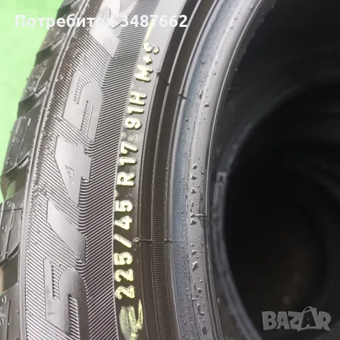 225 45 17 PIRELLI 2бр зимни дот 2018г RUN FLAT , снимка 7 - Гуми и джанти - 47473050