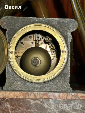 Каминен часовник , снимка 6 - Антикварни и старинни предмети - 54246649