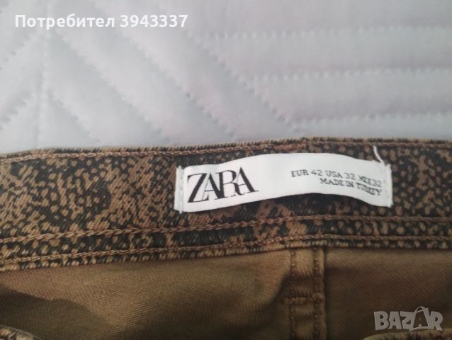 Мъжки панталон Zara със змийски десен , снимка 3 - Панталони - 46135928