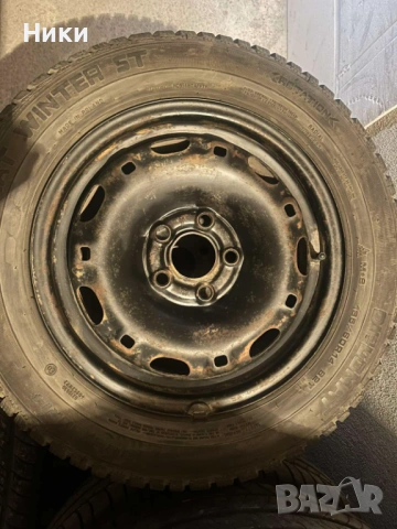4бр джанти 5Х100,5J14,ET 35 +4 бр.185/60/14 ,DOT 3721, снимка 2 - Гуми и джанти - 54218677