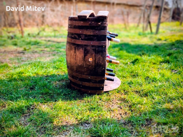 Декоративна бъчва с поставки за вино , снимка 2 - Други - 53698289