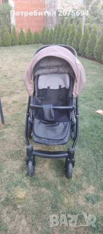 Детска количка Fintera Elegance 3 в 1 и Детска кошара Никол с люлеещ механизъм