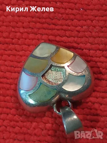 СТАР СКЪПОЦЕНЕН РОМАНТИЧЕН СЪРЦЕВИДЕН МЕДАЛЬОН СРЕБРО 925 АРТ ПЕНДАНТ 44832, снимка 12 - Колиета, медальони, синджири - 48901255