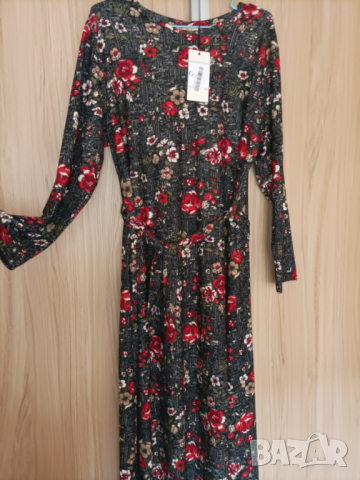 Нова макси флорална рокля , снимка 2 - Рокли - 44956186