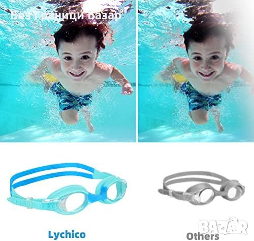 Нови 2 броя Детски Очила за Плуване UV Защита Анти-мъгла Ергономични 3-16 години, снимка 7 - Водни спортове - 45617239