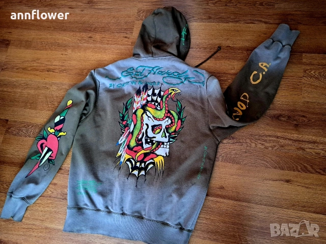 Суичър Ed Hardy L, снимка 5 - Суичъри - 53064342