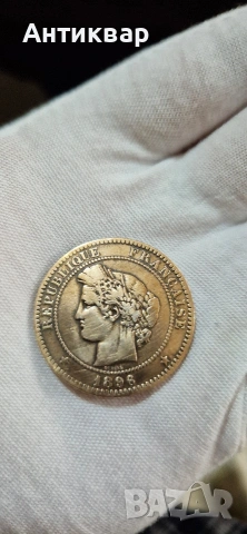 10 сантима Франция 1896 , снимка 2 - Нумизматика и бонистика - 54200130