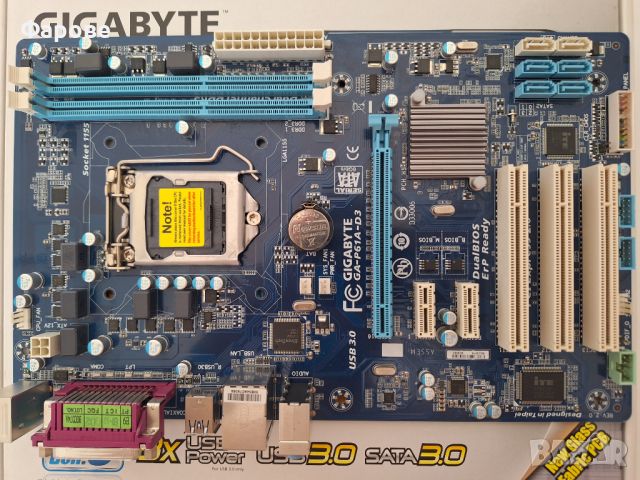 Дъно Gigabyte P61A-D3, снимка 3 - Видеокарти - 46227600