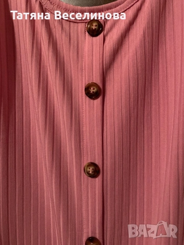 Дамска розова рокля по тялото, снимка 4 - Рокли - 53918550