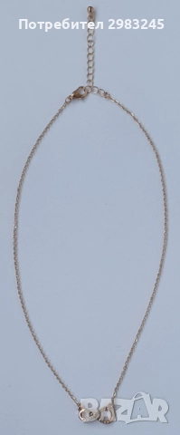 Златисто колие "Безкрайност", снимка 2 - Колиета, медальони, синджири - 51715603