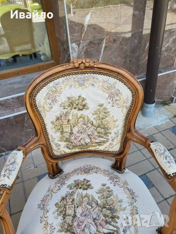 Два броя барокови кресла , снимка 8 - Столове - 53506407