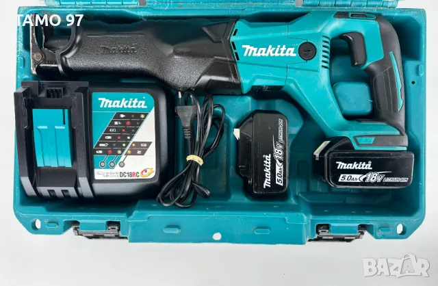 Makita DJR186 - Акумулаторен саблен трион 2x18V 5.0Ah, снимка 8 - Други инструменти - 48501777