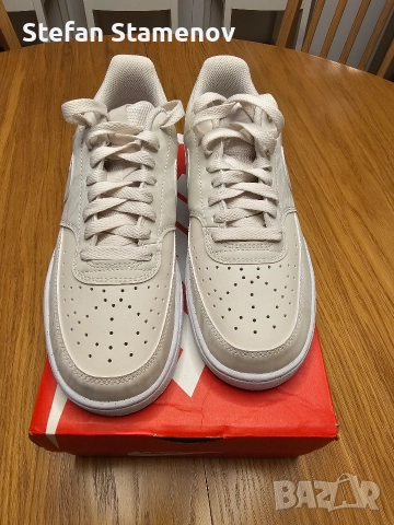 Нови дамски кецове Nike Court Vision номер 38.5, снимка 2 - Маратонки - 52860183