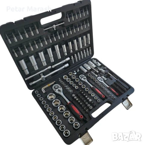 Комплект инструменти KraftWorld гедоре 172 части – хром-ванадиева стомана, снимка 8 - Куфари с инструменти - 50681177