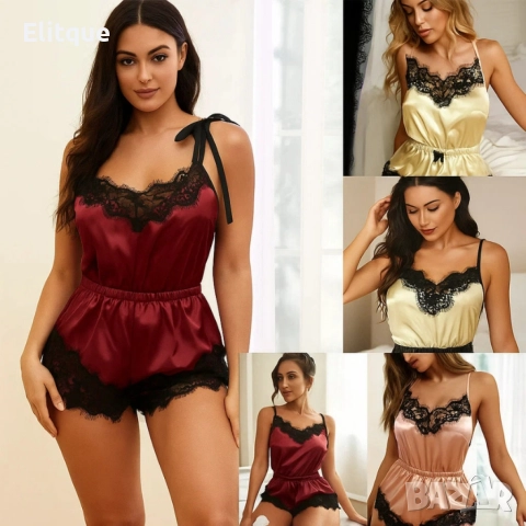 Елегантна дамска пижама, снимка 3 - Пижами - 52787755