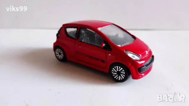 Citroen C1 Bburago Street Fire - Мащаб 1:43, снимка 6 - Колекции - 49460831