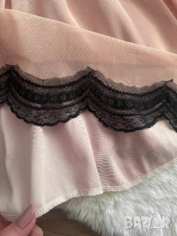 Рокля в черно и розово, снимка 5 - Рокли - 52613682