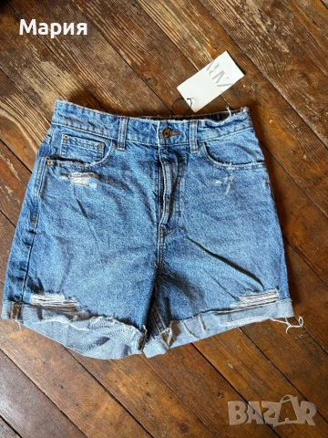Нови къси дънкови панталонки ZARA, снимка 1