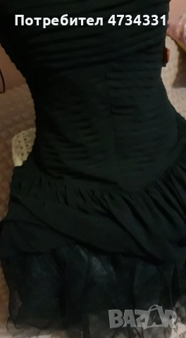 ZARA Рокля черна, снимка 3 - Рокли - 53476269