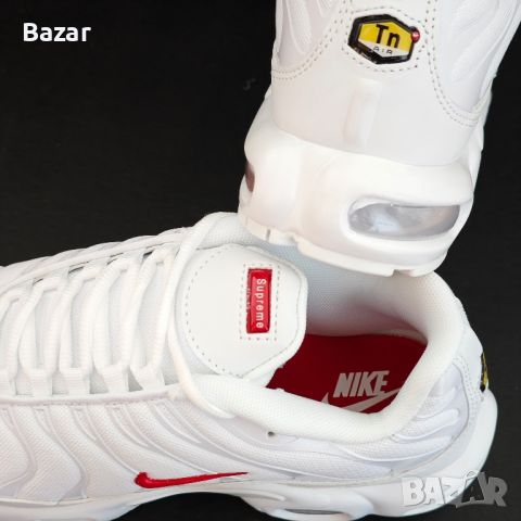 Nike Air Max Plus TN Supreme White Размер 43 Номер 27.5см Бели Обувки, снимка 3 - Маратонки - 46722740