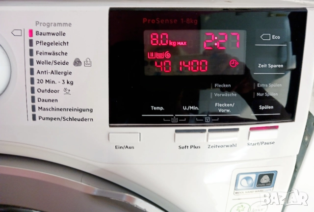 Пералня  AEG 6000 SERIES ProSense Technology, снимка 3 - Перални - 51444421