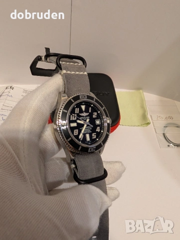 Промо! Breitling SuperOcean Steelfish 42mm A17364 Black diver часовник, снимка 4 - Мъжки - 53518277