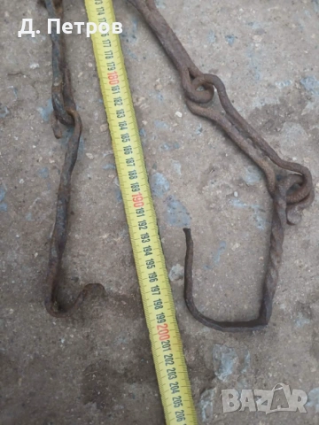 Стара верига за огнище, снимка 4 - Антикварни и старинни предмети - 48625617