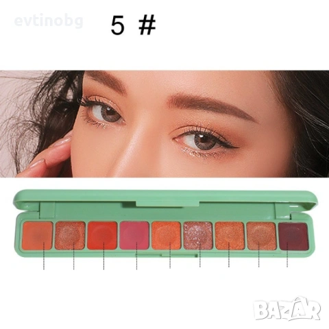 Палитра сенки за очи с 9 водоустойчиви цвята HZS276, снимка 6 - Други - 54100028