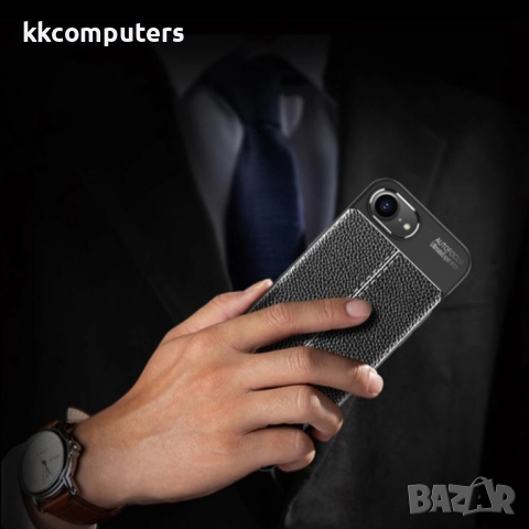 Apple iPhone 16e Удароустойчив Litchi Skin Калъф и Протектор, снимка 5 - Калъфи, кейсове - 52687251