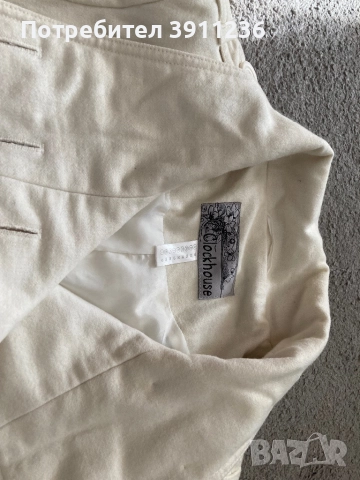 Бяло късо палто, снимка 2 - Палта, манта - 52430090