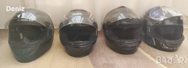 4 бр. моторни каски за пистов мотор (обща цена), снимка 3 - Аксесоари и консумативи - 53131794