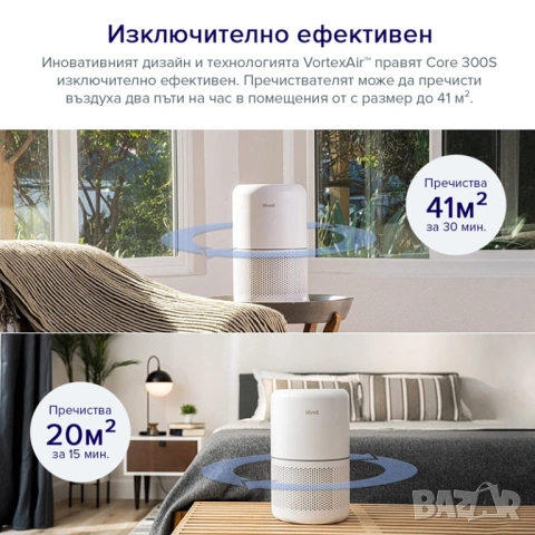Смарт пречиствател за въздух Levoit Core 300S ЧИСТО НОВ, снимка 5 - Овлажнители и пречистватели за въздух - 53586934