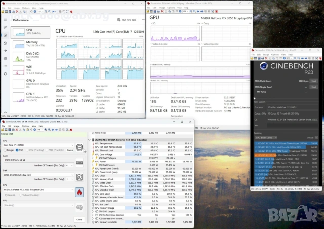 лаптоп ASUS TUF FX517ZE 3050TI intel 12th Gen, снимка 10 - Лаптопи за дома - 54206196