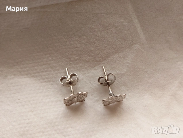 Сребърни обеци, снимка 4 - Обеци - 53857017
