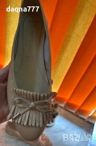 Дамски обувки балеринки/ мокасини Marco TozzI, снимка 10 - Дамски ежедневни обувки - 53900434