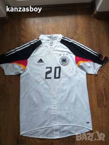 Adidas Germany Football Team 2004/05 Home Jersey - ретро футболна тениска  М, снимка 4 - Тениски - 45638259