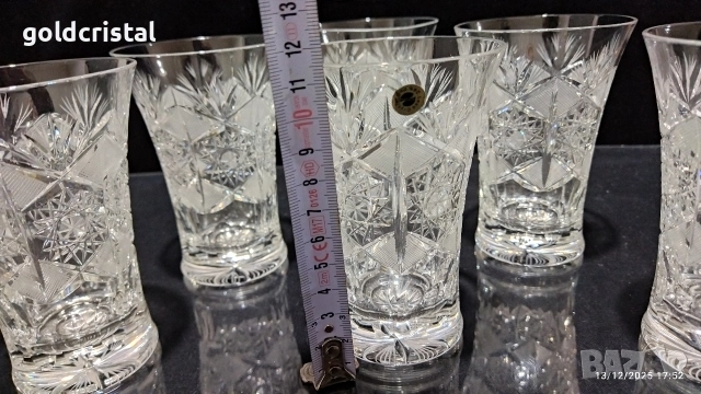 кристални чаши за вода , снимка 3 - Антикварни и старинни предмети - 52794944