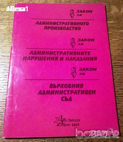 " Административното производство. Административните нарушения и наказания. Върховния административен