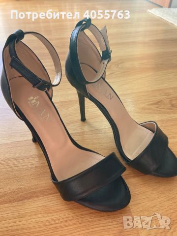 Черни токчета , снимка 2 - Дамски обувки на ток - 45224126